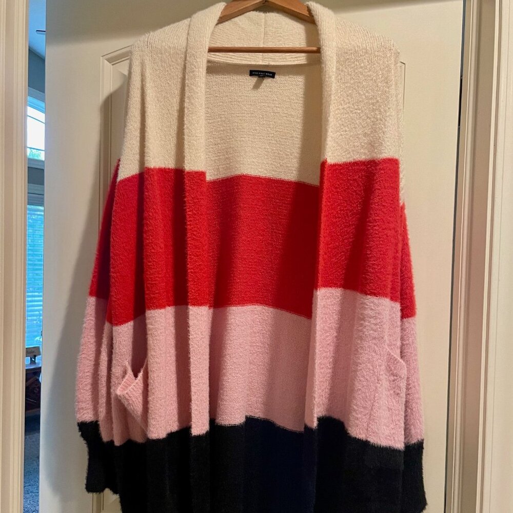 Who What Wear: Color Block Cardigan, XXL